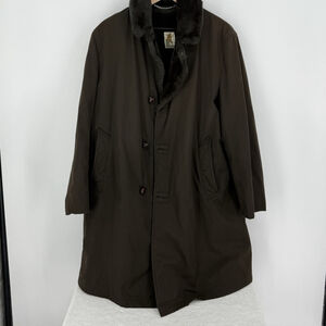 Mighty Mac Coat Out Of Gloucester Lined Military Green Men’s Medium/Large Vtg